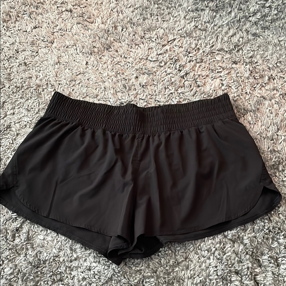 GAP Black Athletic Shorts Lightweight Elastic Waist